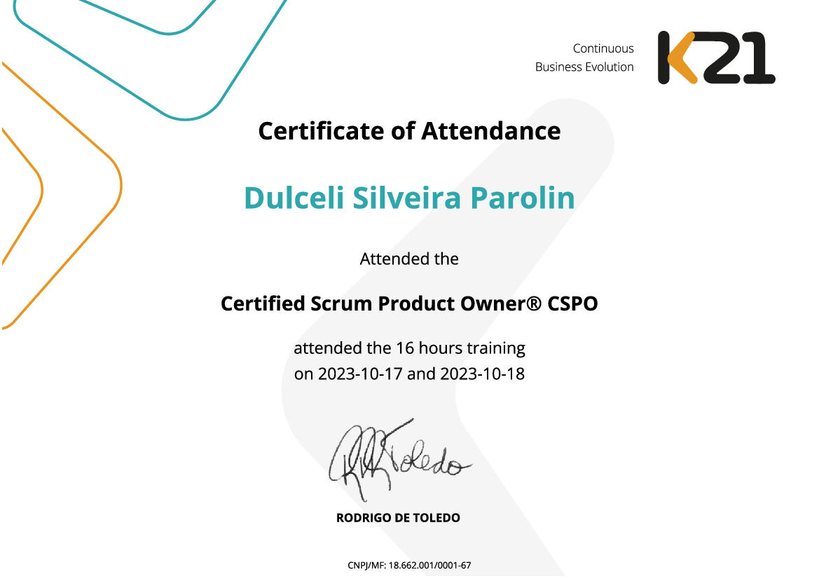 Certificado K21